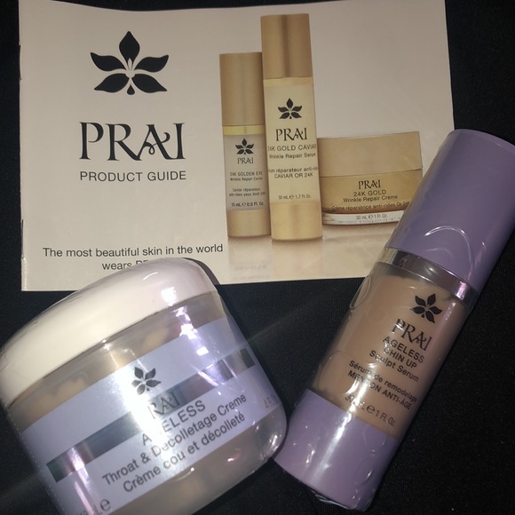 Prai Ageless Chin-up sculpt serum and Throst/décolleté Cream duo - Picture 6 of 6